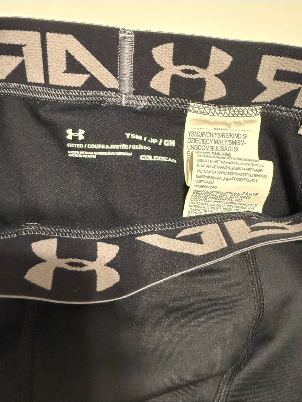 Under Armour Black Kids' Logo Compression Leggings